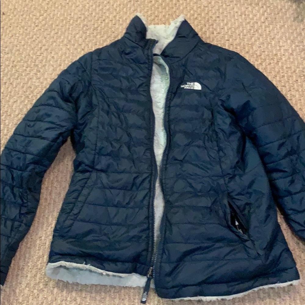 Girls XL NorthFace reversible jacket